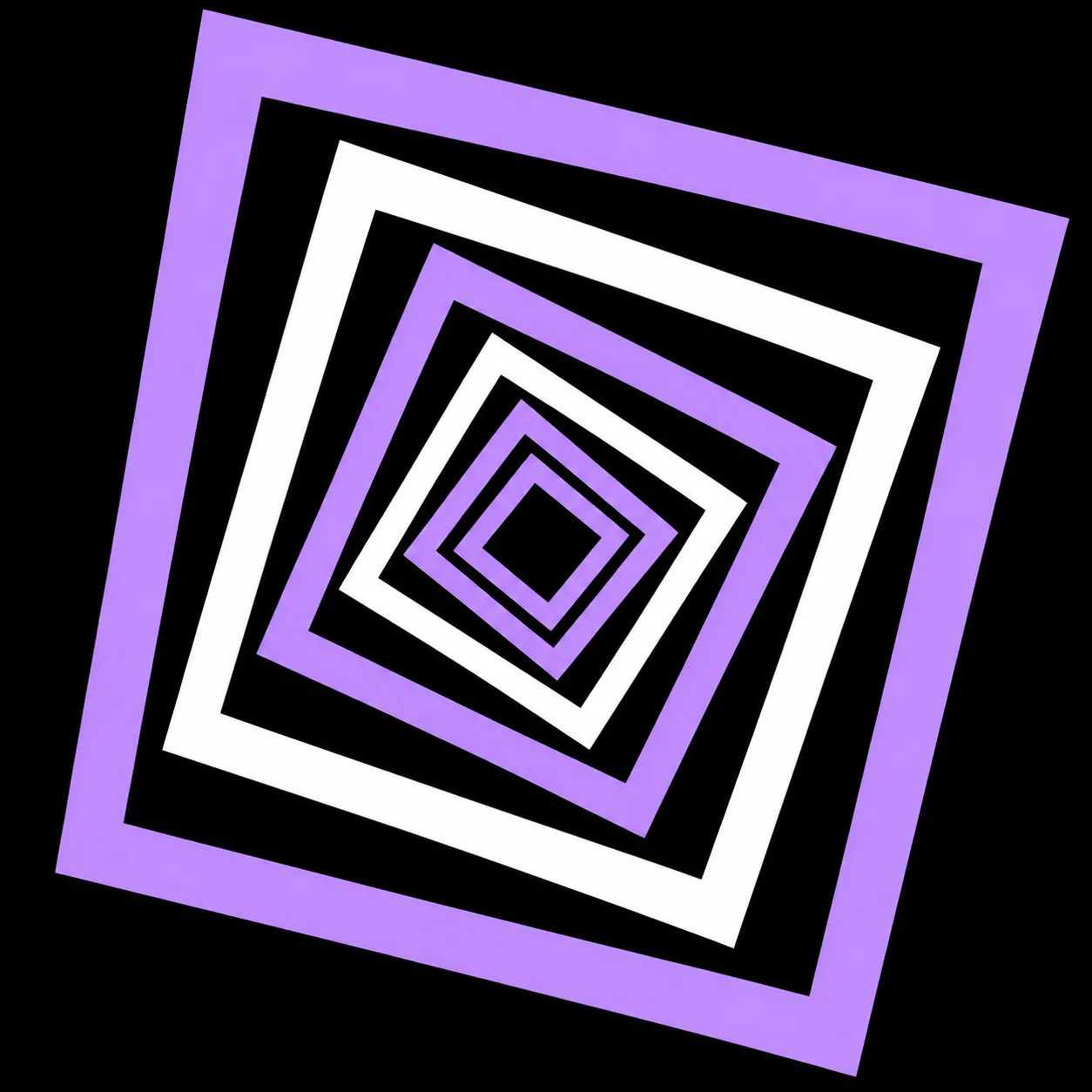 Flat abstract still of concentric squares rotating out of phase